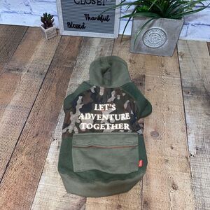 Reddy Dog Pet Camo Hoodie Pocket "Lets Adventure Together" Jacket Hoodie
